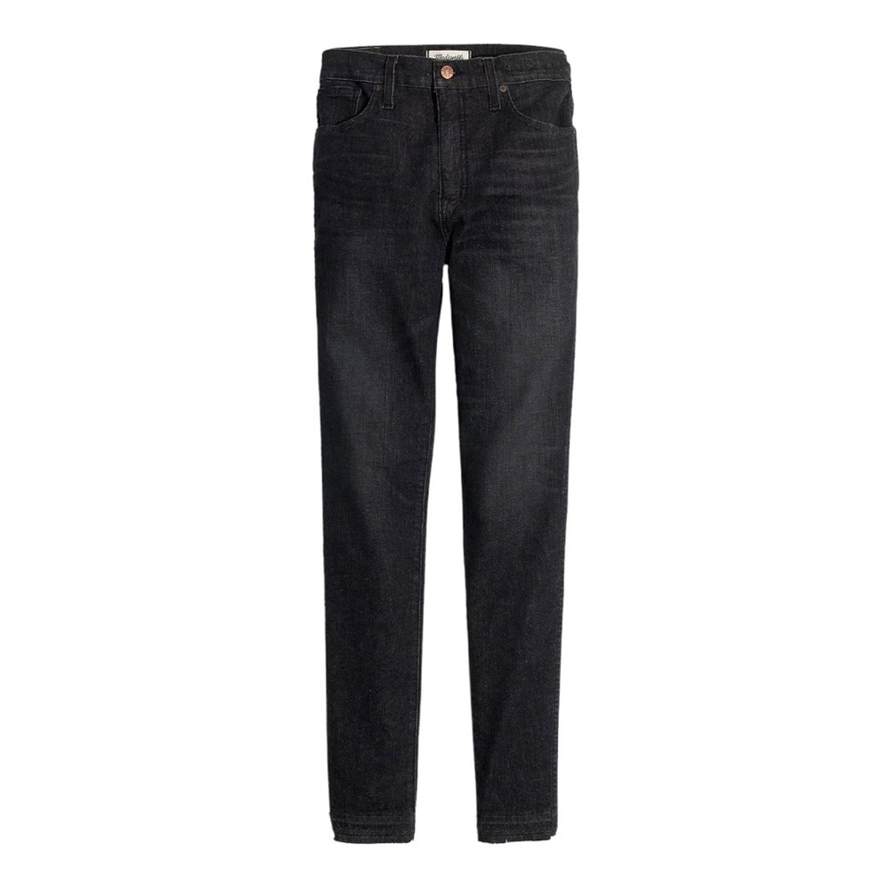 Madewell 10” High Rise Released Hem Black Wash Skinny Jeans Women’s 29 - Picture 5 of 16